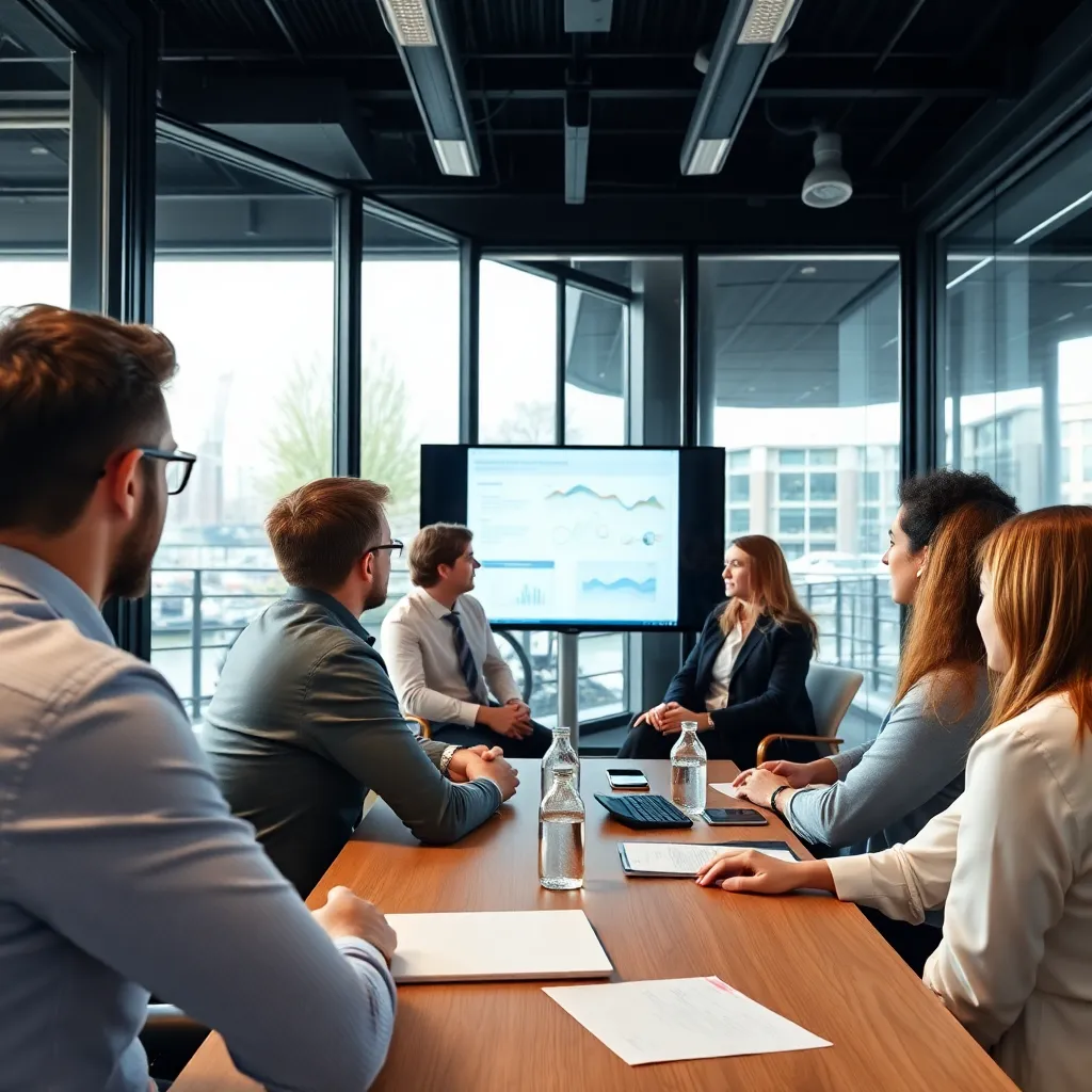 Groep ondernemers in een brainstormsessie in Amsterdam