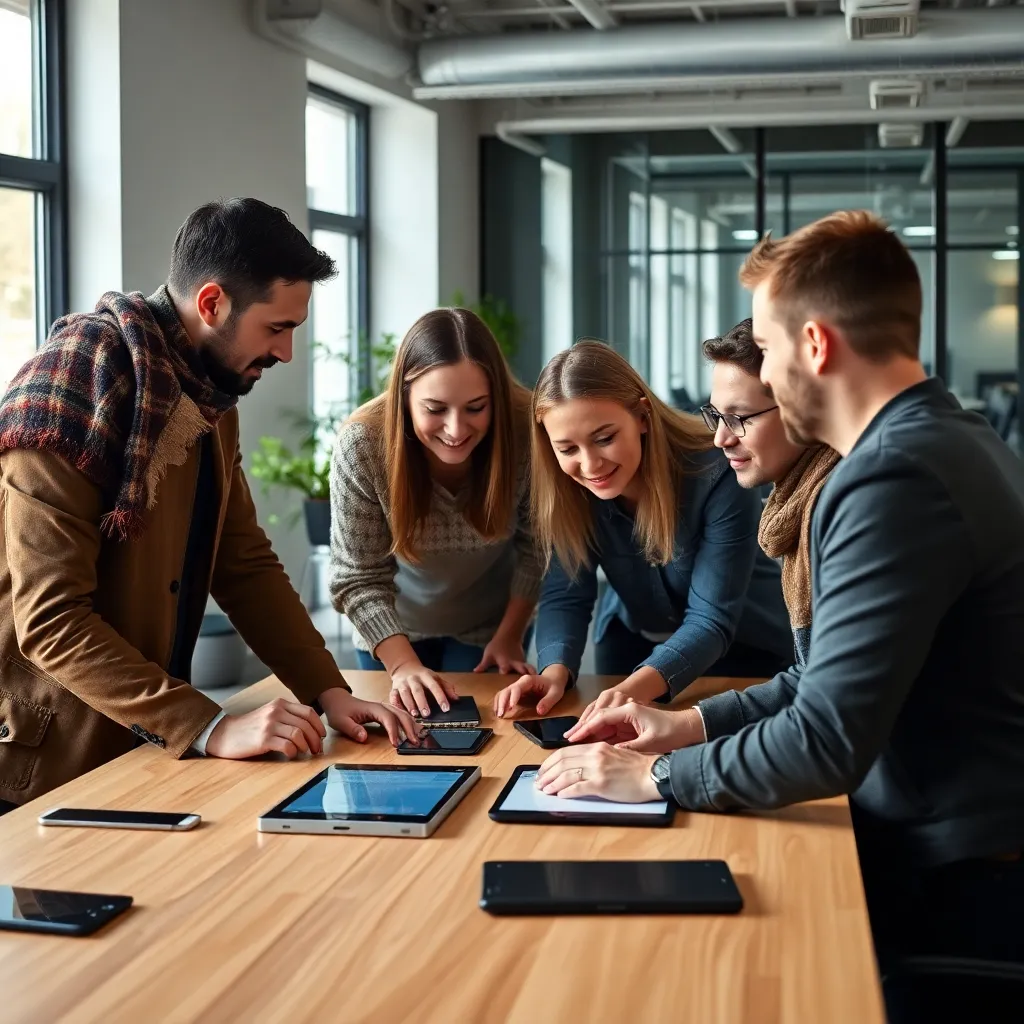 Nederlandse ondernemer werkt aan startup ideeën in een modern kantoor